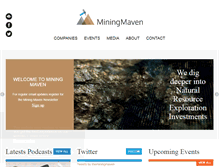 Tablet Screenshot of miningmaven.com
